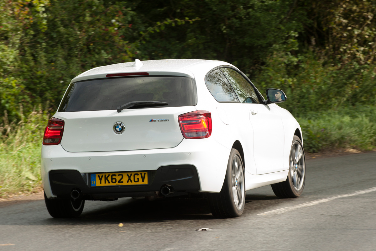 BMW M135i rear cornering