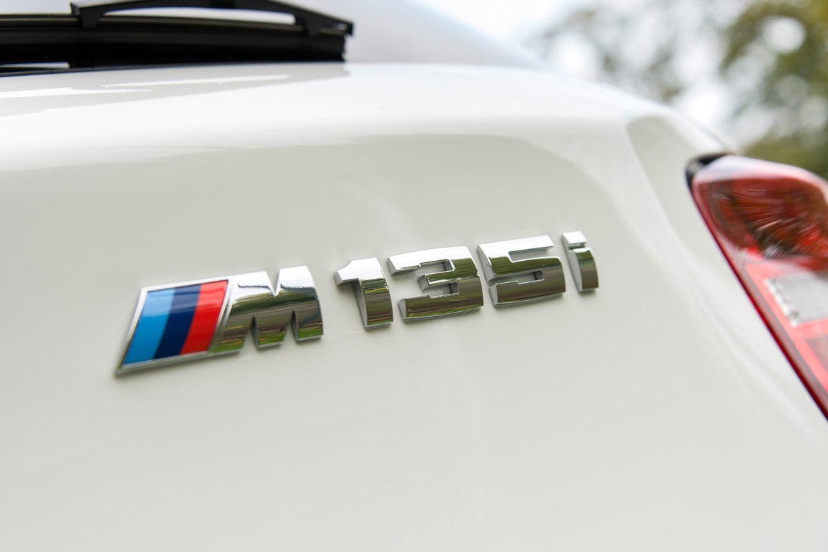 BMW M135i badge