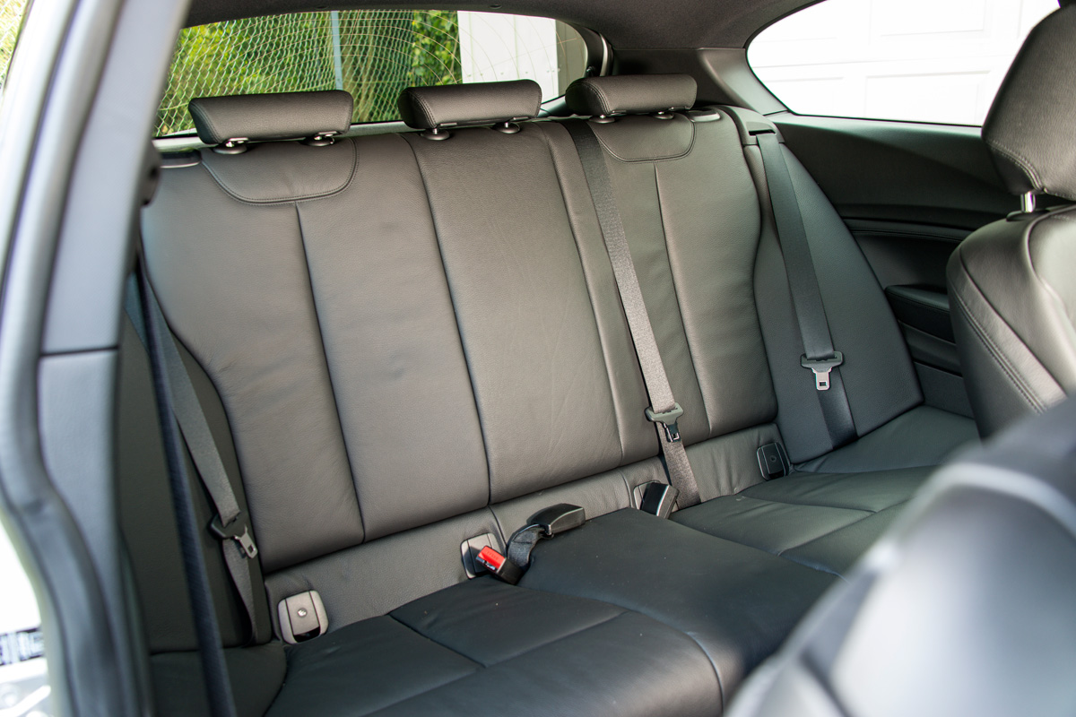 BMW M135i rear seats