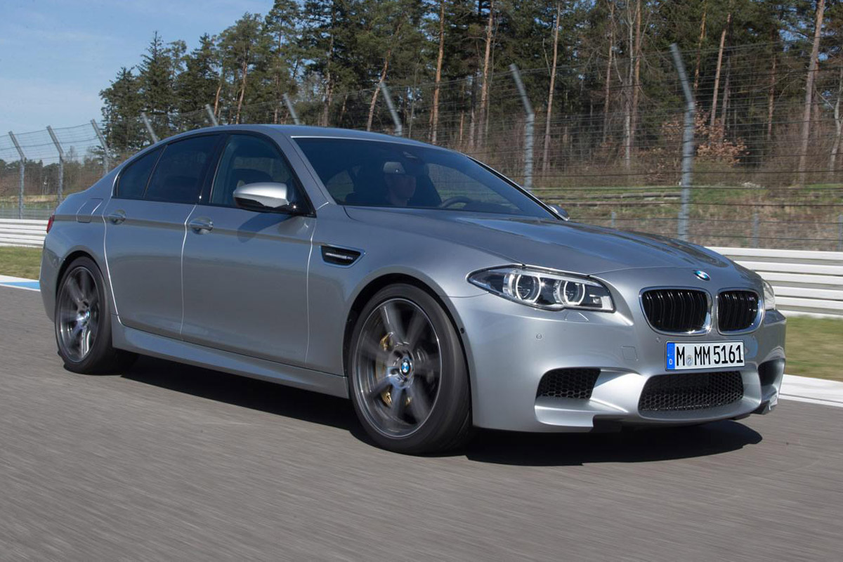 BMW M5 facelift front action