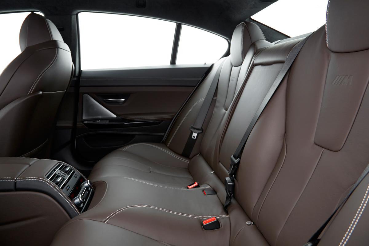 BMW M6 Gran Coupe rear seats