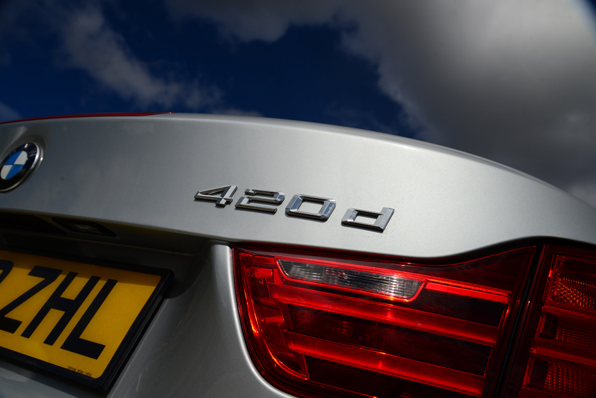 BMW 420d 2014 badge