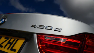 BMW 420d 2014 badge