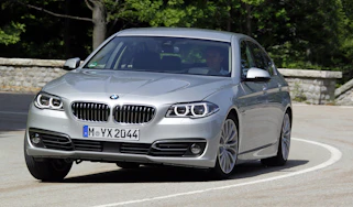 BMW 530d cornering action