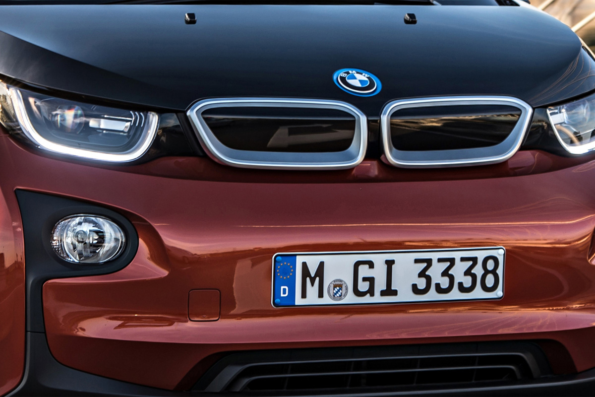 BMW i3 - sporting a cool, parted moustache 