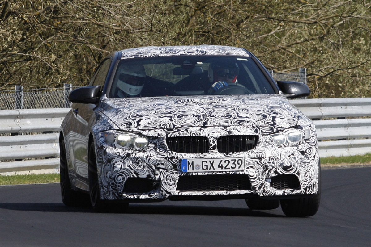 BMW M4 Coupe front cornering