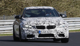 BMW M4 Coupe front cornering