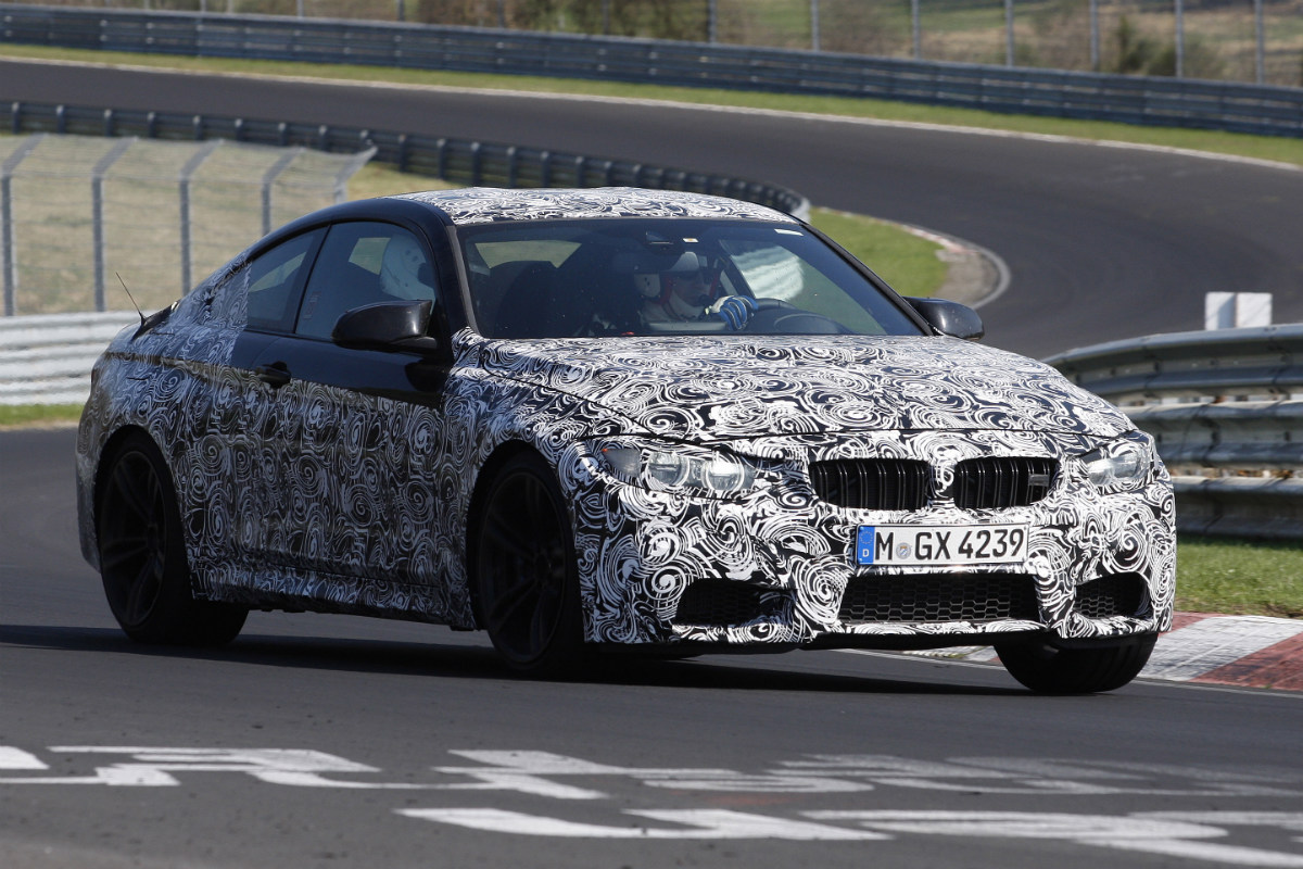 BMW M4 coupe front three quarter