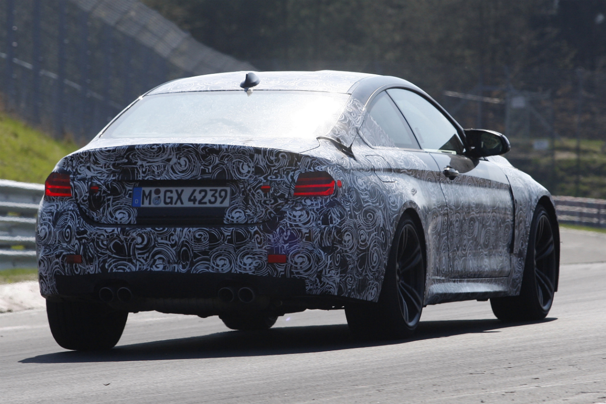 BMW M4 coupe rear cornering