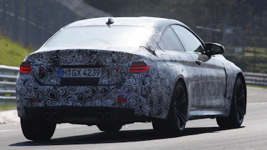 BMW M4 coupe rear cornering