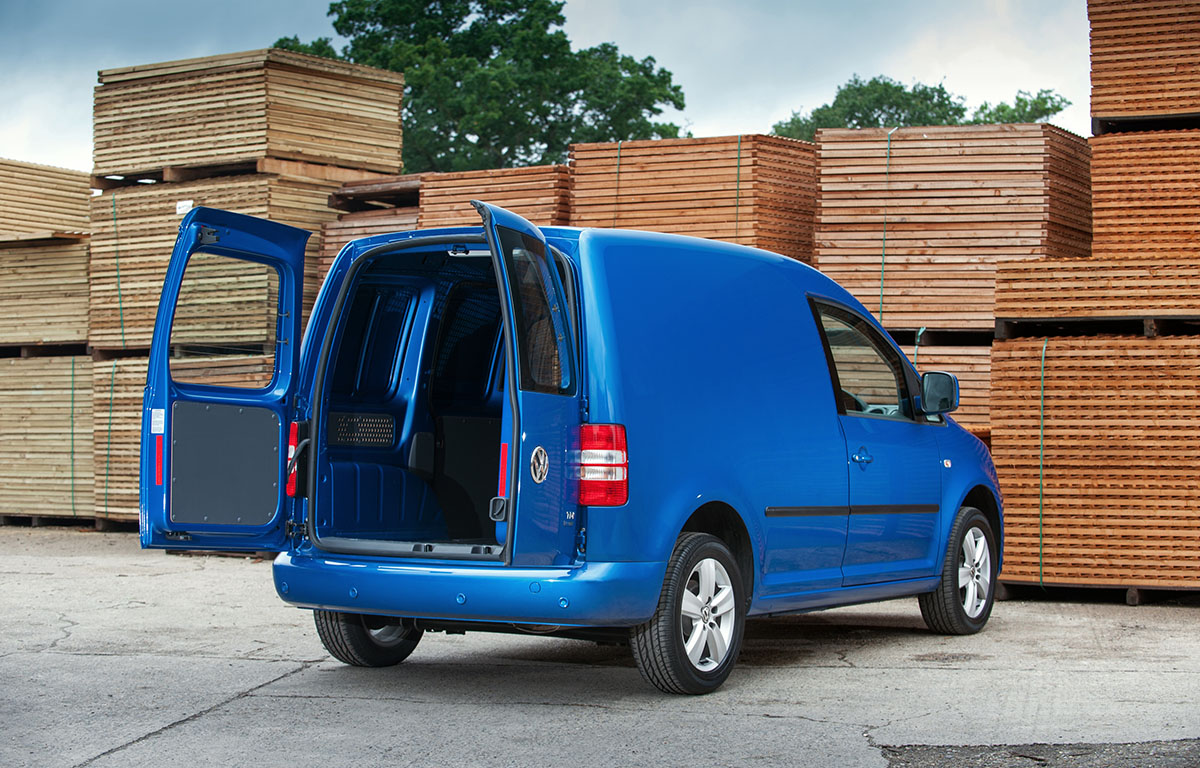 Volkswagen Caddy rear doors open