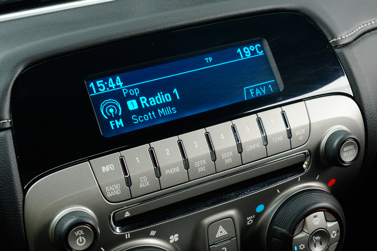 Chevrolet Camaro dash detail