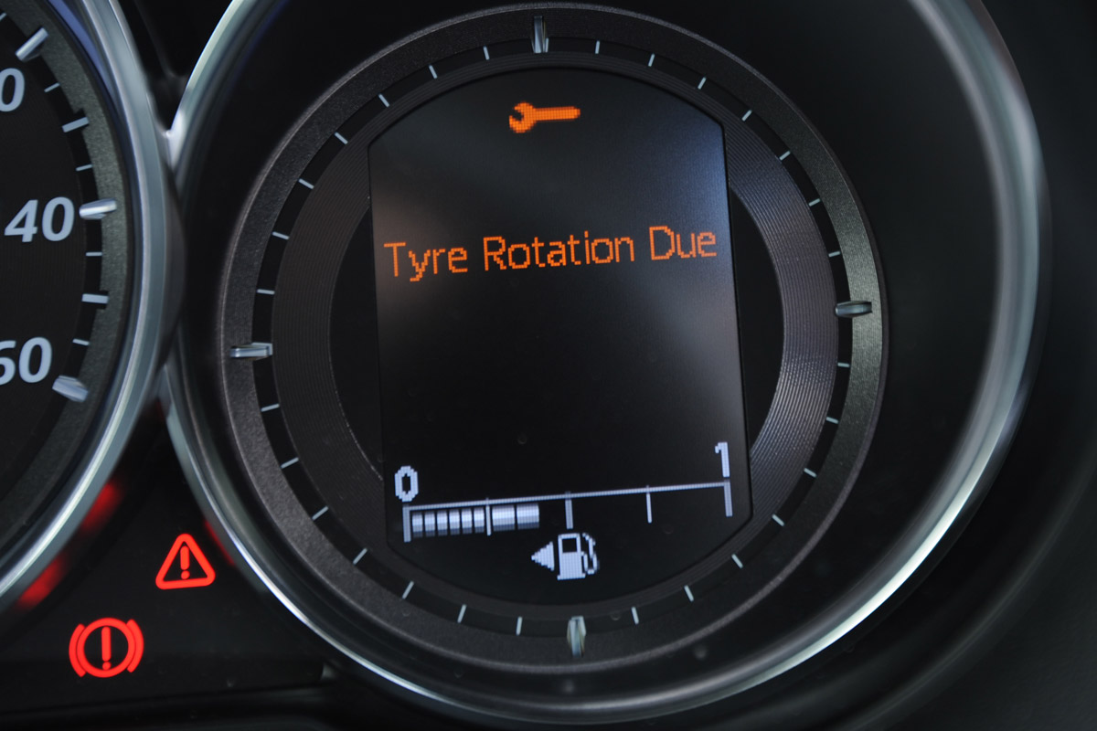 Mazda CX-5 tyre rotation light