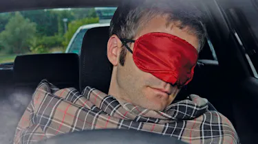 Drivers sleeping in cars to save on fuel