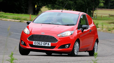 Ford Fiesta Van front action