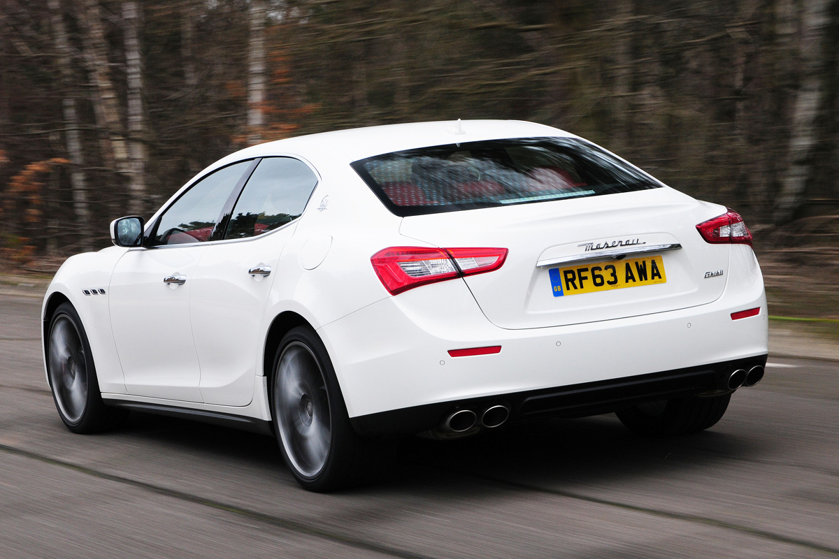 Maserati Ghibli S rear tracking 