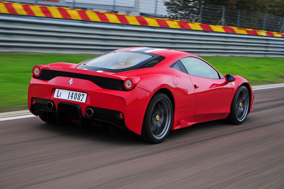 Ferrari 458 Speciale rear action
