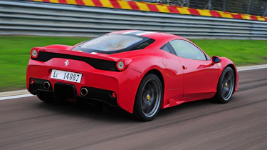 Ferrari 458 Speciale rear action