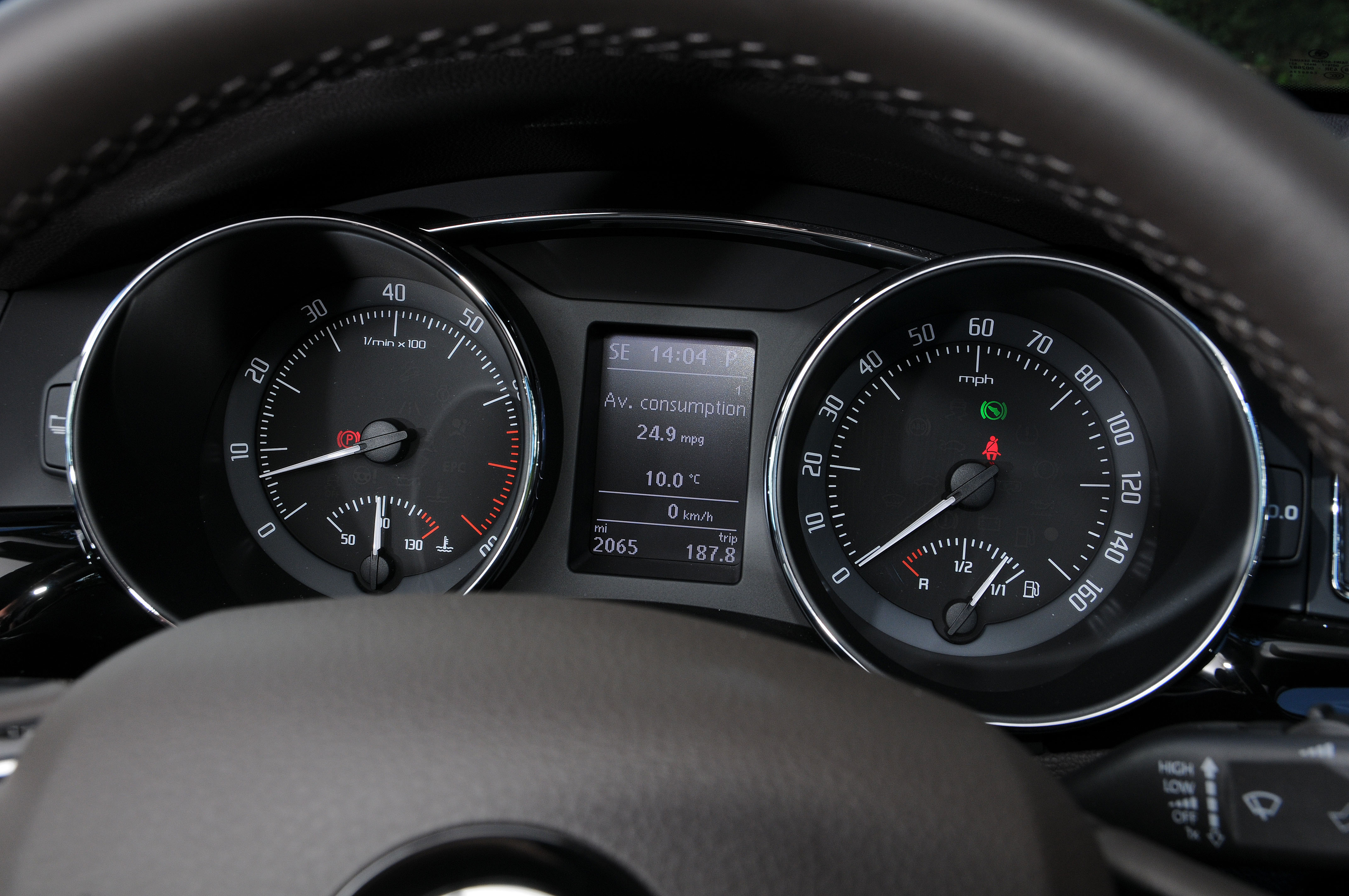 Skoda Superb 4x4 dash