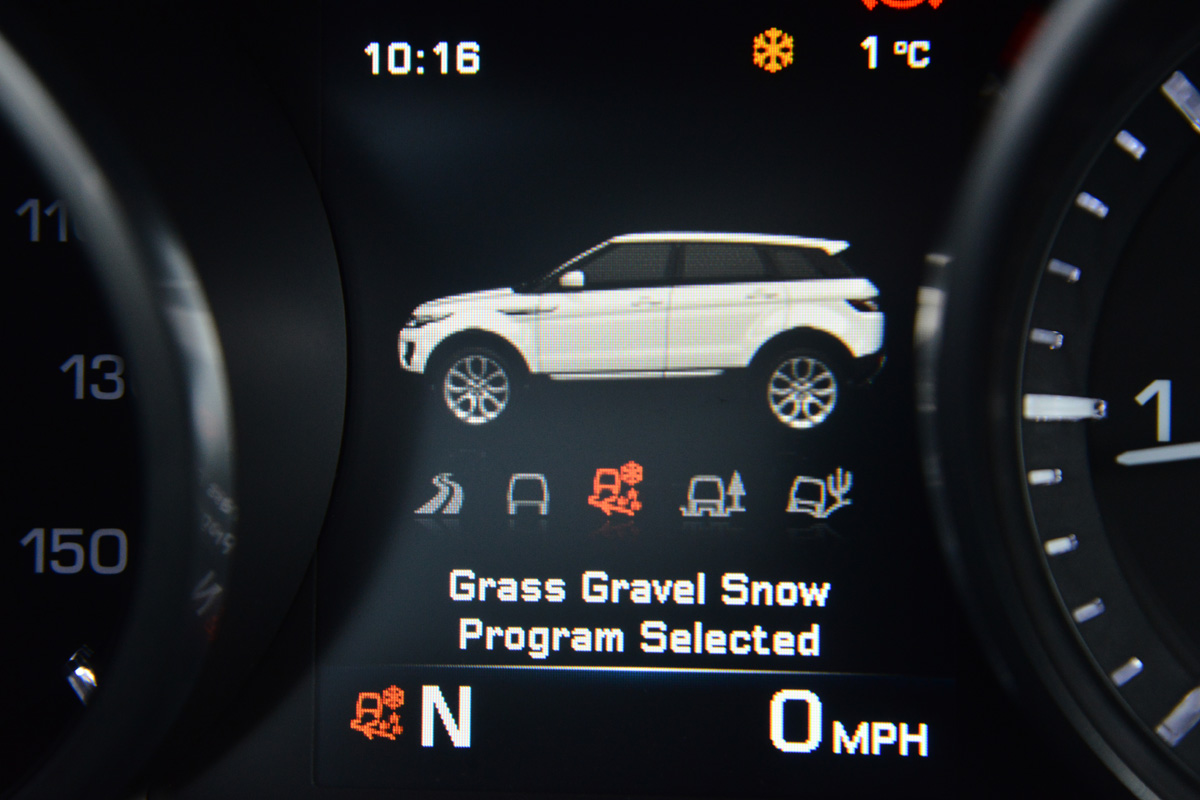 Land Rover Range Rover Evoque dials