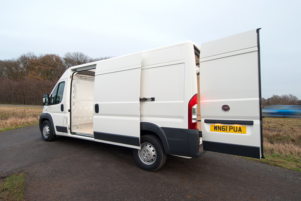 Fiat Ducato left side doors open