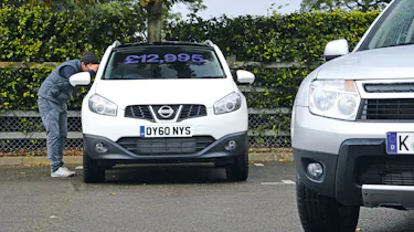 Dacia Duster vs used Nissan Qashqai front static