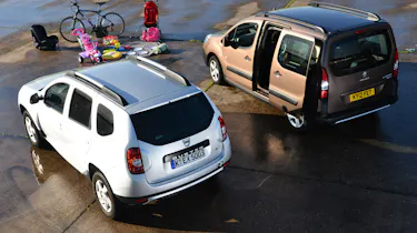 Dacia Duster vs Peugeot Partner Tepee rear static