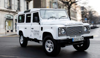 Electric Defender front action