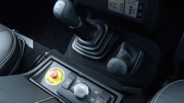 Electric Defender interior detail