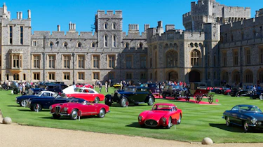 Entrants on display in the central quadrangle of Windsor Castle