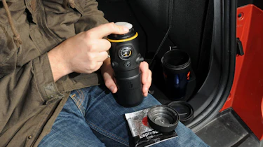In-car coffee machine