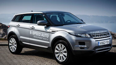 Range Rover Evoque nine-speed front three-quarters