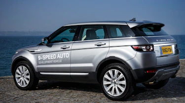 Range Rover Evoque nine-speed rear three-quarters