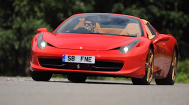 Ferrari 458 Spider front cornering