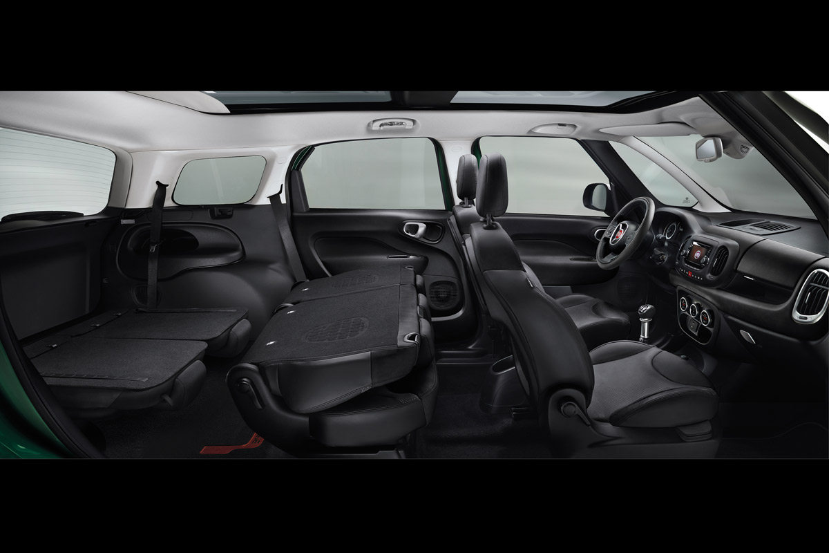 Fiat 500L MPW seats folded