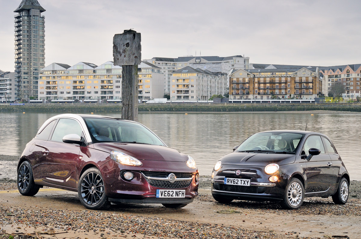 Fiat 500 vs Vauxhall Adam