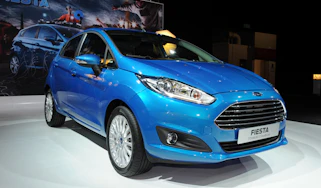 Facelifted Ford Fiesta front