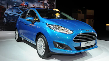 Facelifted Ford Fiesta front