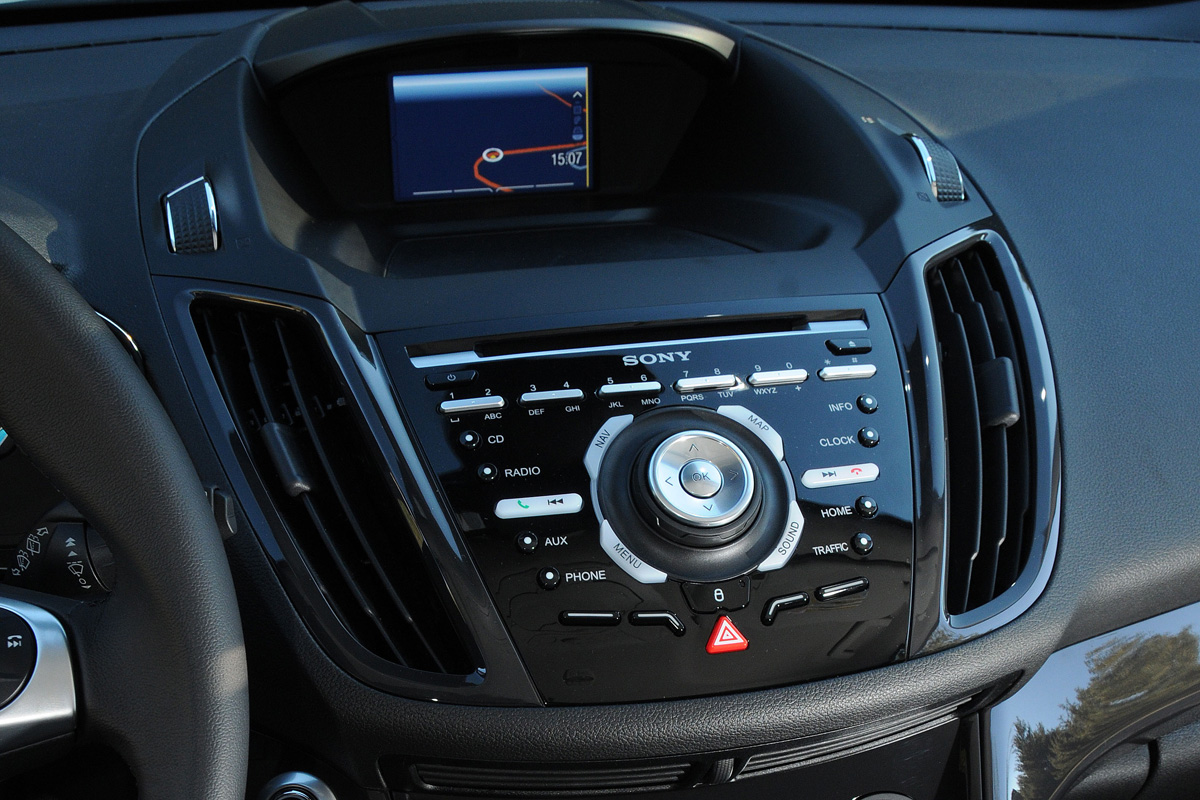 New Ford Kuga centre console