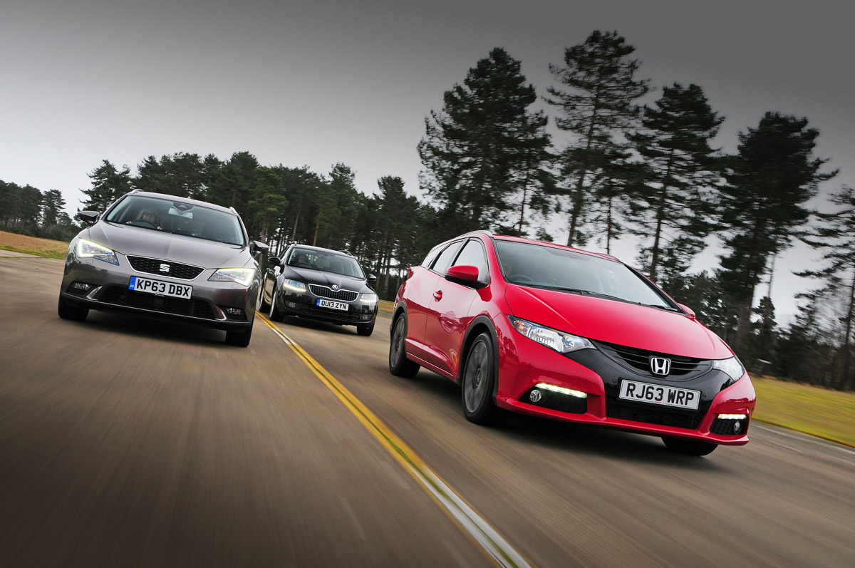 Honda Civic Tourer vs compact estate rivals 2