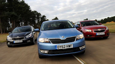 Kia Cee'd vs Skoda Rapid and Chevrolet Cruze