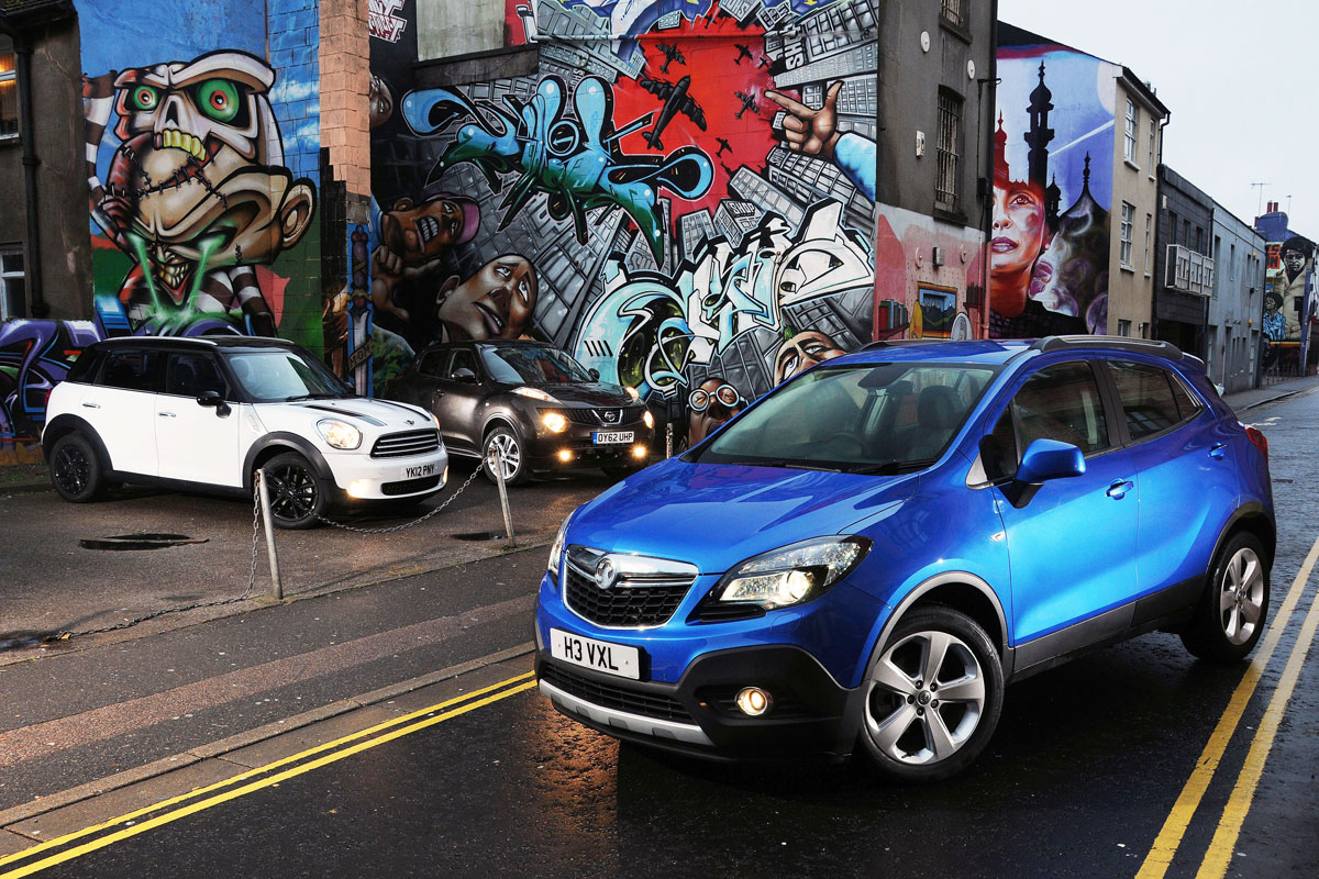 MINI Countryman vs Vauxhall Mokka and Nissan Juke