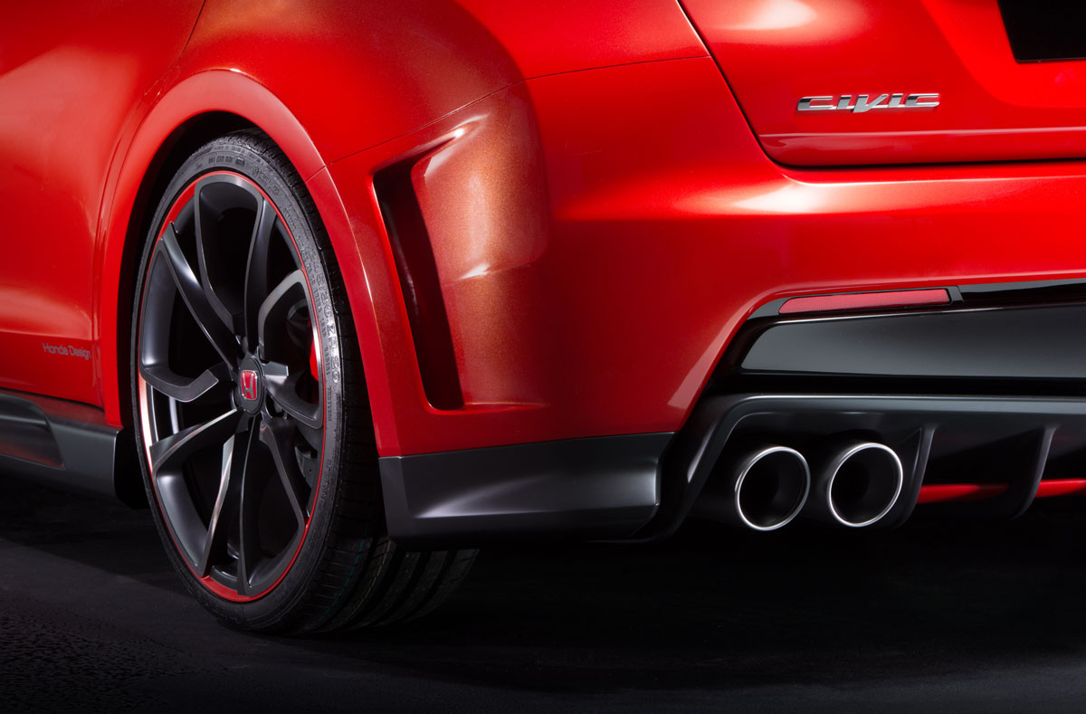 New Honda Civic Type R concept exhaust