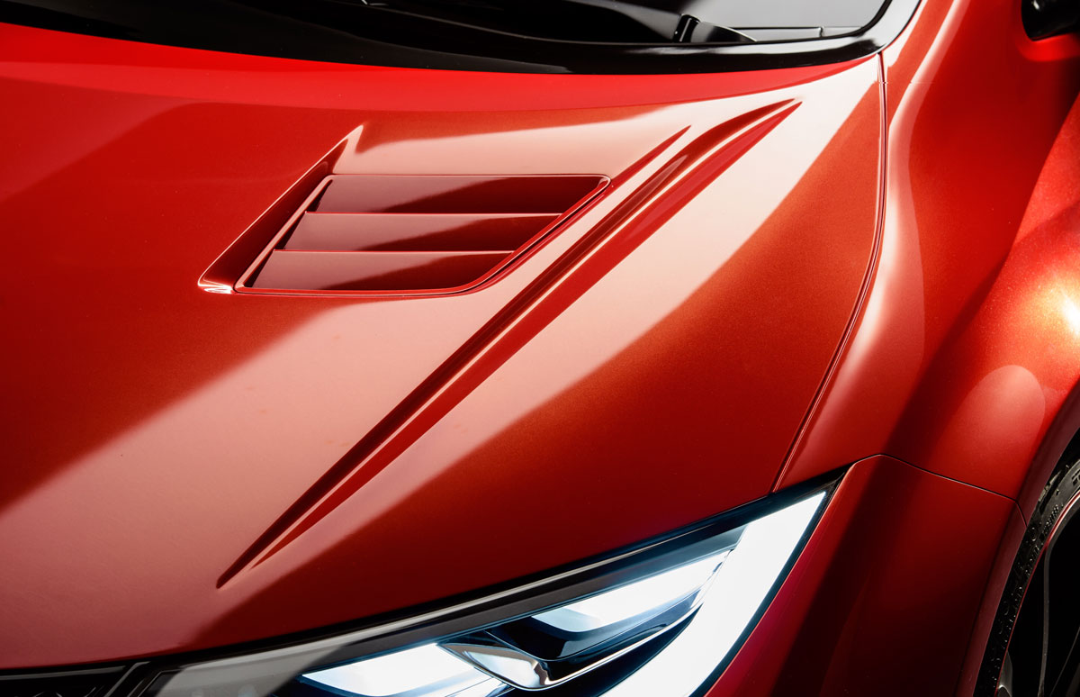 New Honda Civic Type R concept front lights
