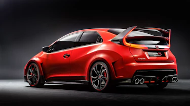 New Honda Civic Type R concept rear three quarters