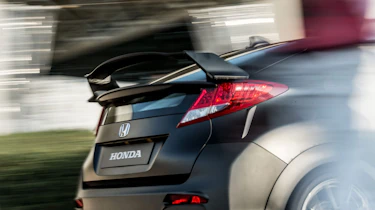 Honda Civic Type R 2015 rear wing action