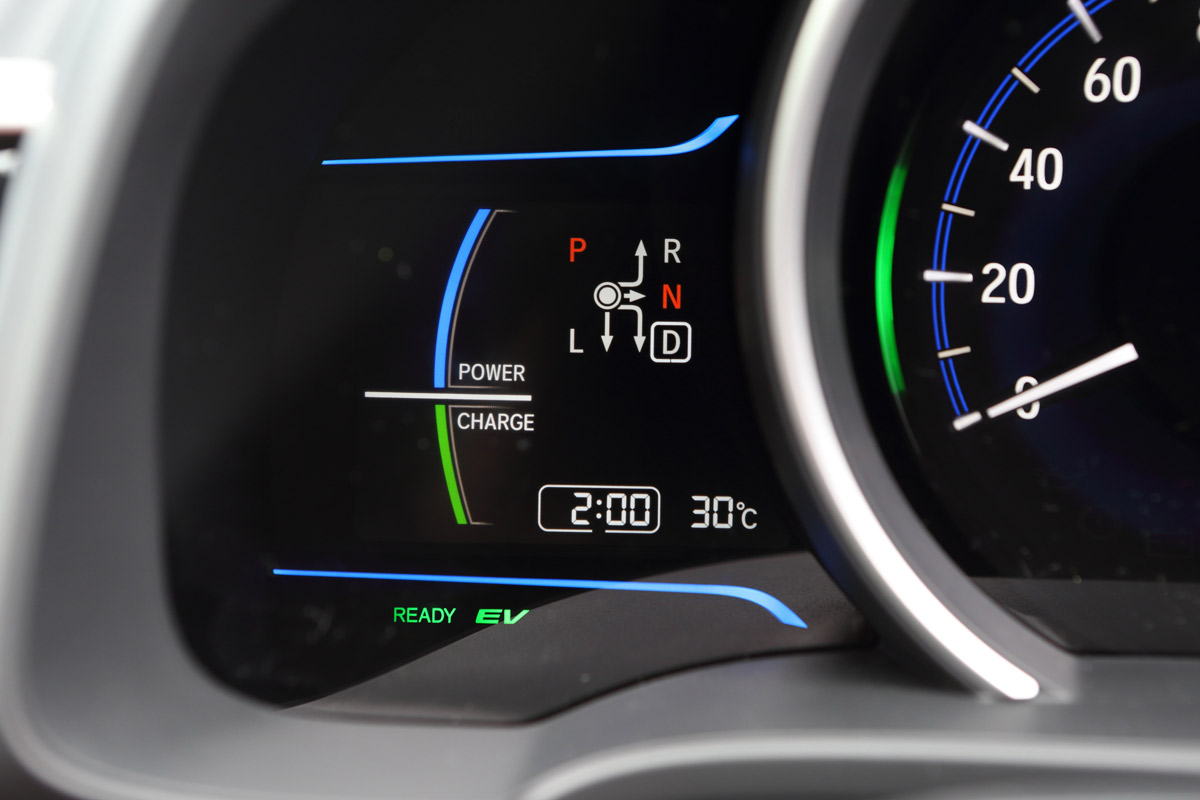 New Honda Jazz Hybrid gauge