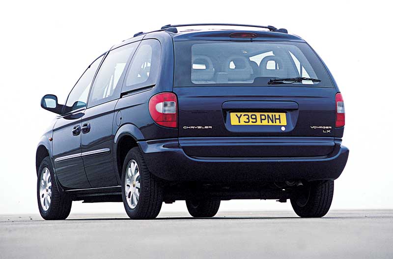 Rear view of Chrysler Voyager