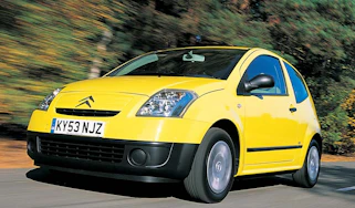 Front view of Citroen C2
