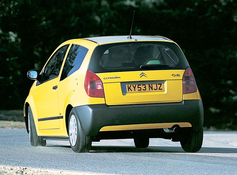 Rear view of Citroen C2